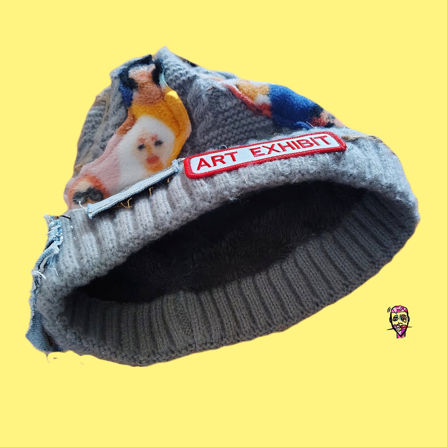 The Art Exhibit Denim and ladies beanie