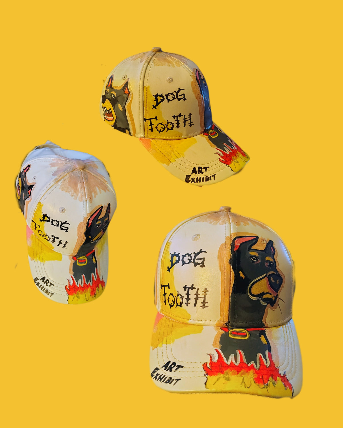 Art Exhibit Dog tooth cap