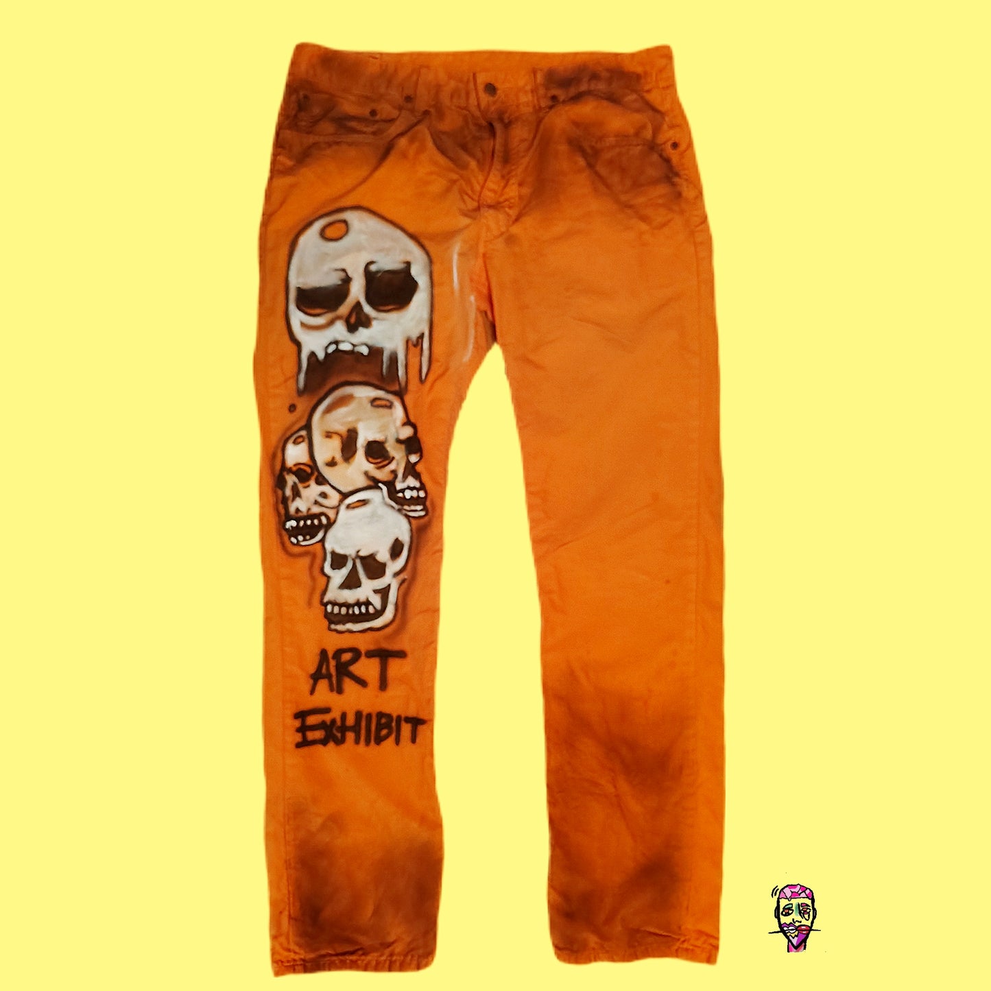 The Art Exhibit Stack Skull Orange bottom
