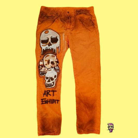 The Art Exhibit Stack Skull Orange bottom