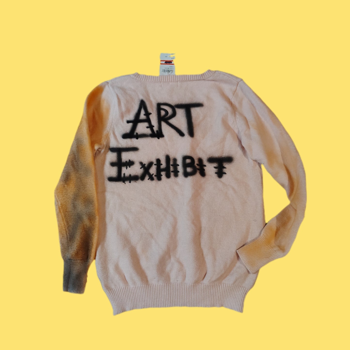 The Art Exhibit Scream Yellow Sweater