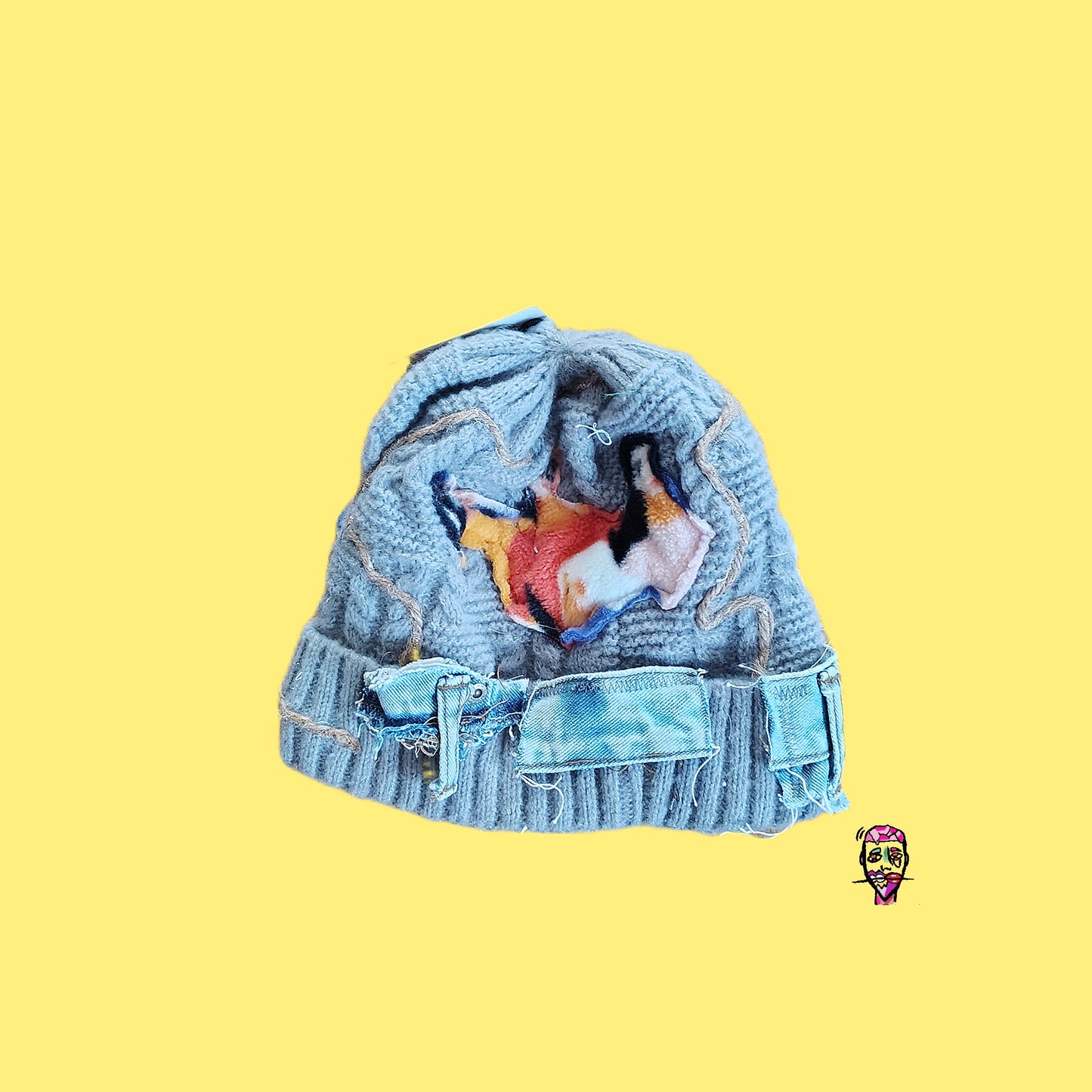 The Art Exhibit Denim and ladies beanie