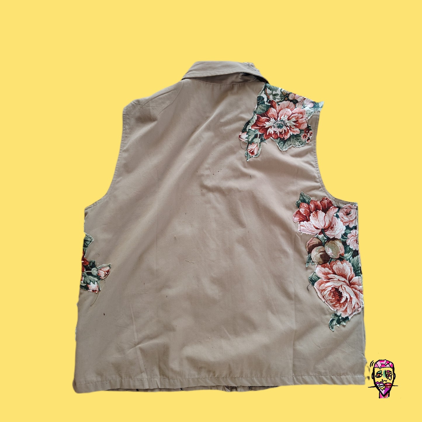 The Art Exhibit Floral Denim Fisherman(xl-2x)