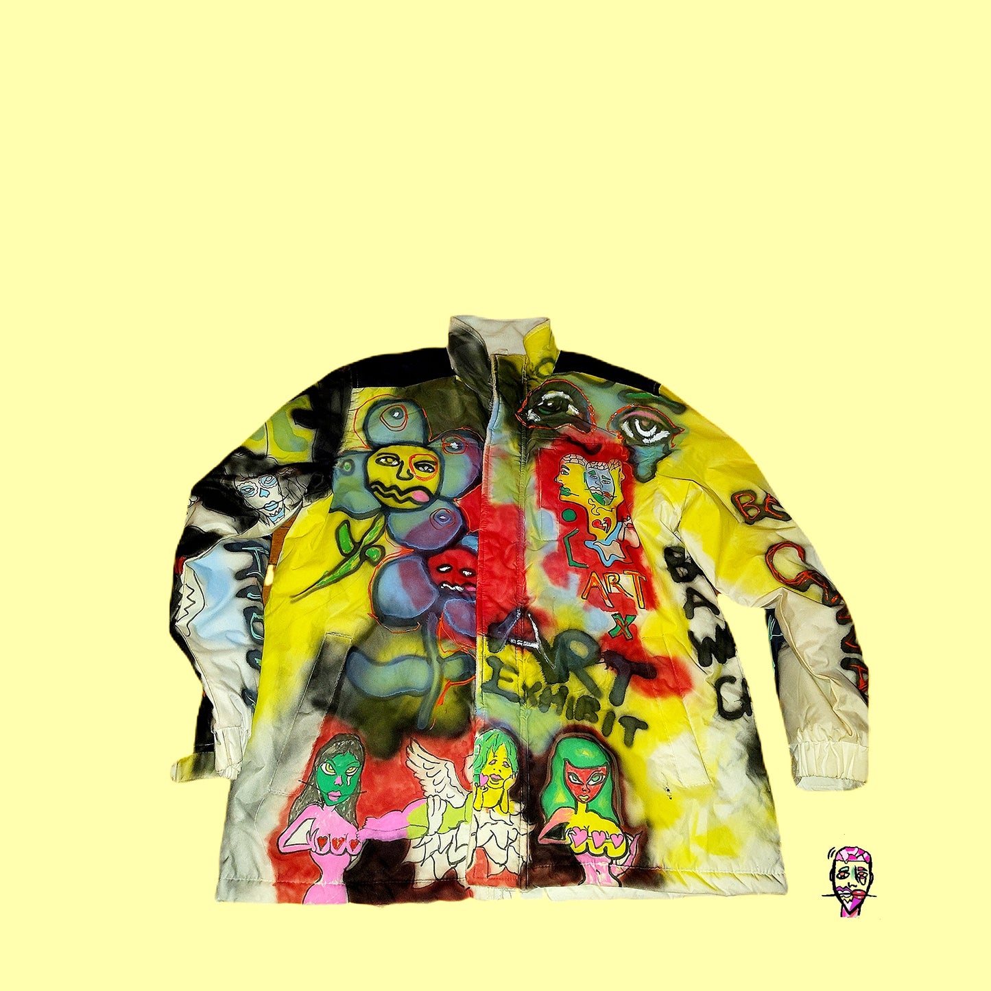 The Art Exhibit Collage snow coat(LG)