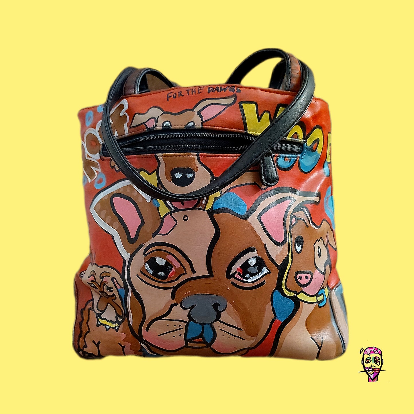 For The Dogs Leather Tote