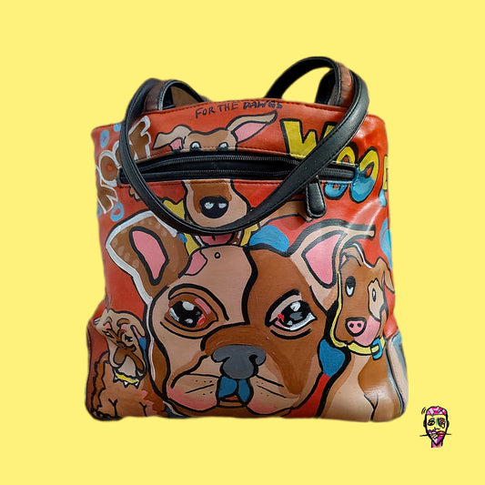 For The Dogs Leather Tote