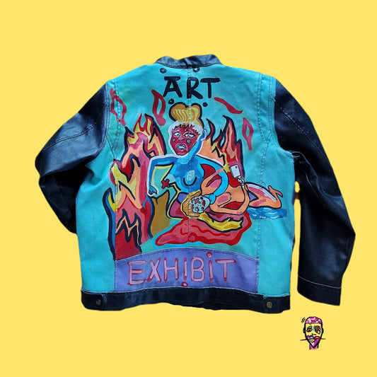 The Art Exhibit Love me to death Leather Biker (L)