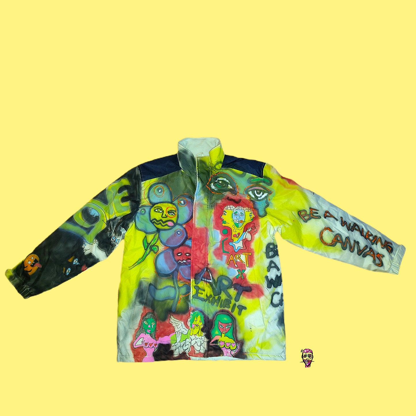 The Art Exhibit Collage snow coat(LG)