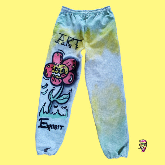 The Art Exhibit Concrete Flower joggers(L)