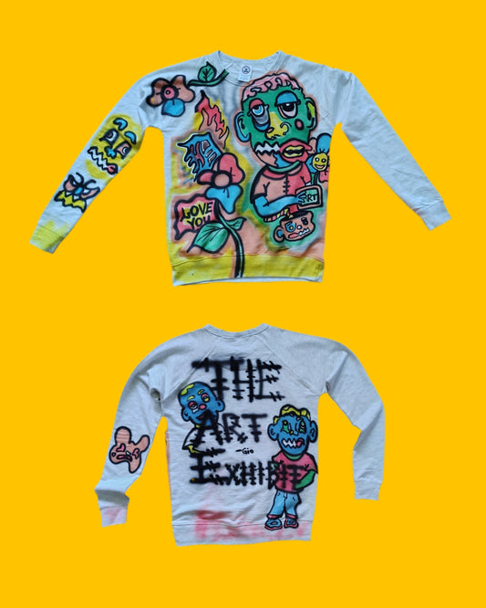 The Art Exhibit collage sweat (xs)